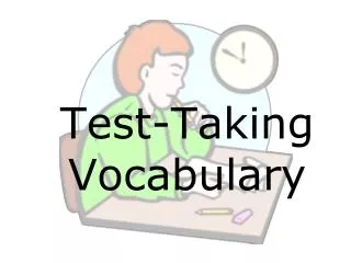 Test-Taking Vocabulary