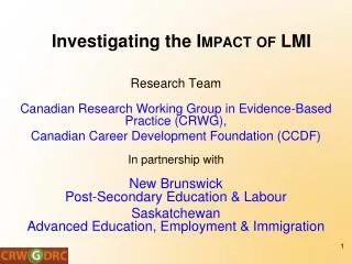 Investigating the Impact of LMI