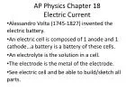 AP Physics Chapter 18 Electric Current - slide 1