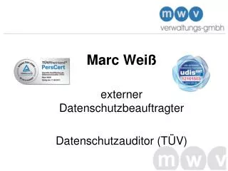marc wei externer datenschutzbeauftragter datenschutzauditor t v