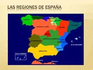 las regiones de espa a