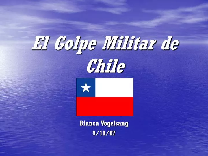 el golpe militar de chile