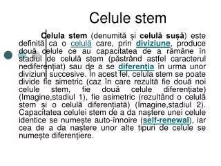 celule stem