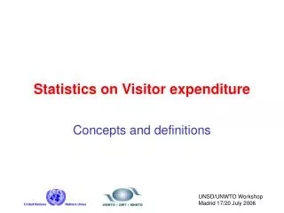 Statistics on Visitor expenditure
