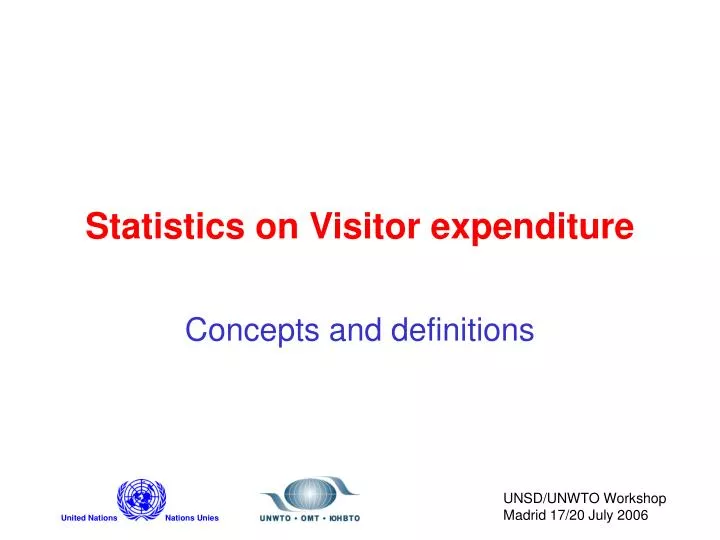 statistics on visitor expenditure