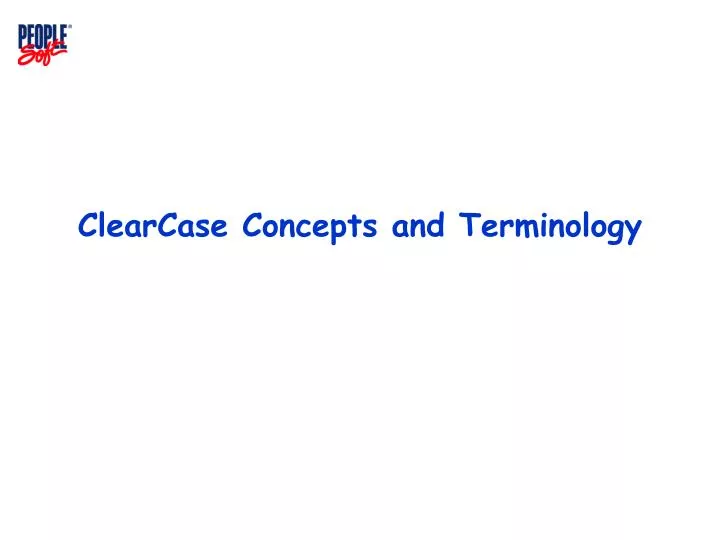 clearcase concepts and terminology