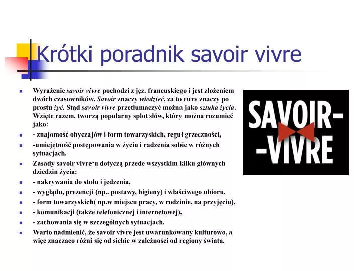 kr tki poradnik savoir vivre