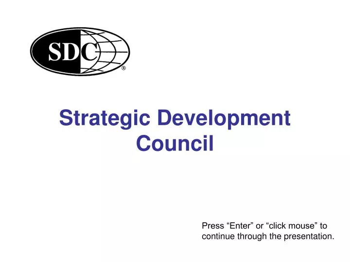 strategic development council