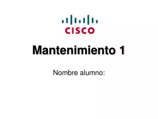 mantenimiento 1