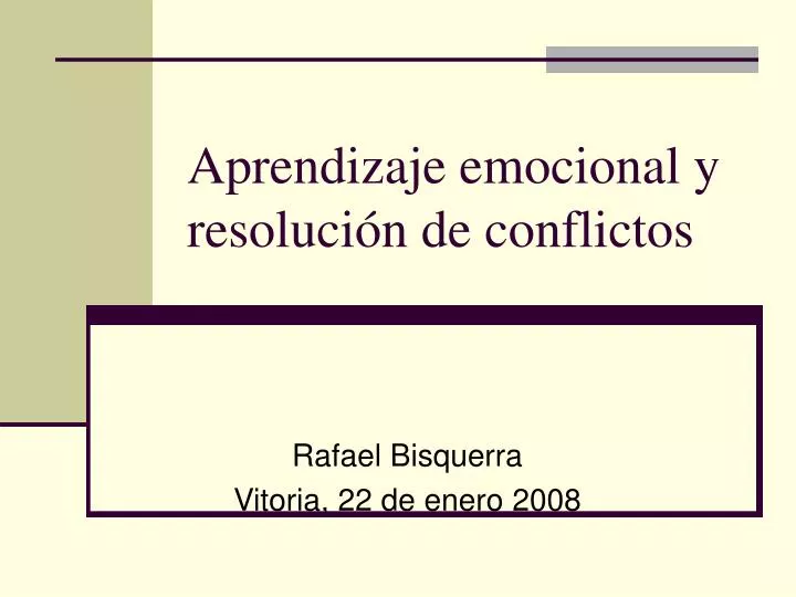 aprendizaje emocional y resoluci n de conflictos