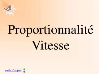 proportionnalit vitesse
