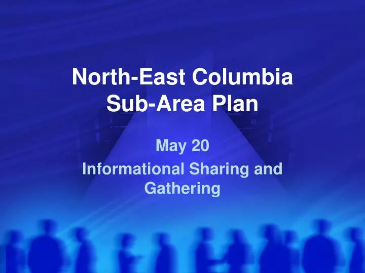 north east columbia sub area plan