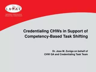 Task shifting to CHWs is not new