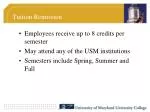 Employee Tuition Remission Program at USM - slide 1