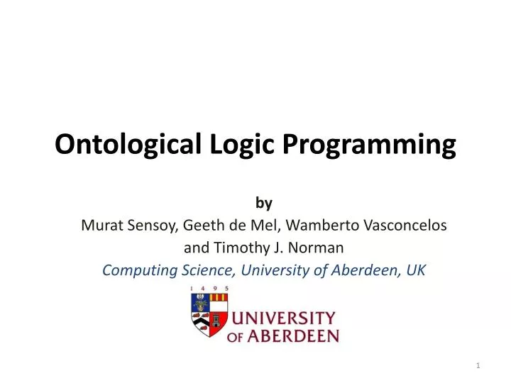 ontological logic programming