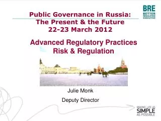 Advanced Regulatory Practices Risk &amp; Regulation