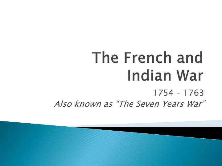 the french and indian war
