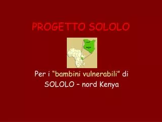 progetto sololo