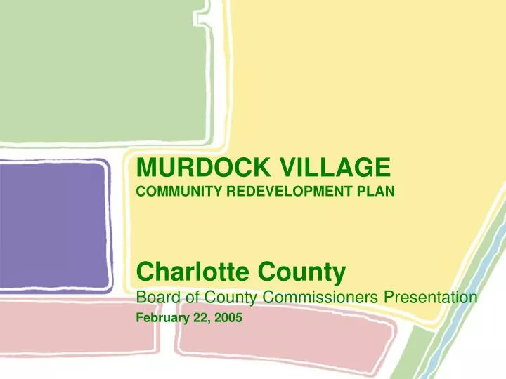 murdock village community redevelopment plan