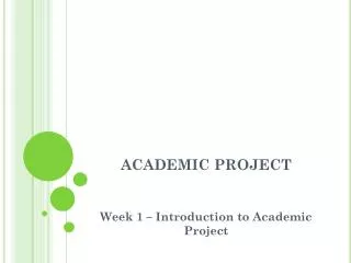 ACADEMIC PROJECT