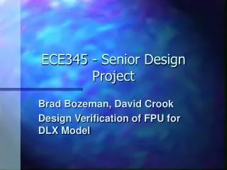 ECE345 - Senior Design Project