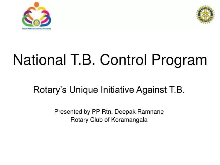 national t b control program