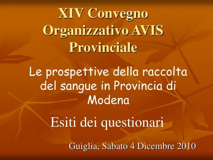 xiv convegno organizzativo avis provinciale