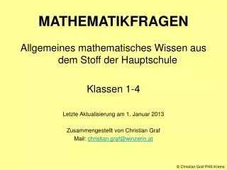 mathematikfragen