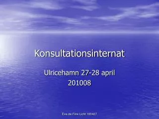 konsultationsinternat