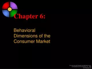 Chapter 6: Behavioral Dimensions of the Consumer Market