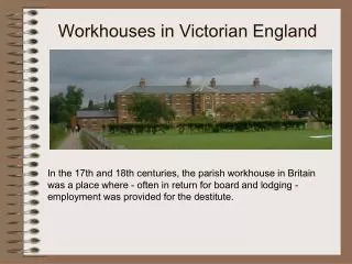 Workhouses in Victorian England