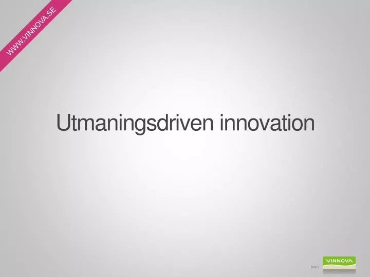 utmaningsdriven innovation