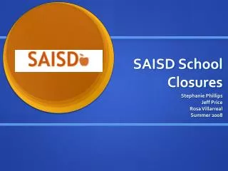 SAISD School Closures