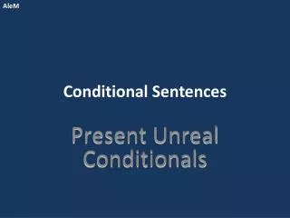 Conditional Sentences