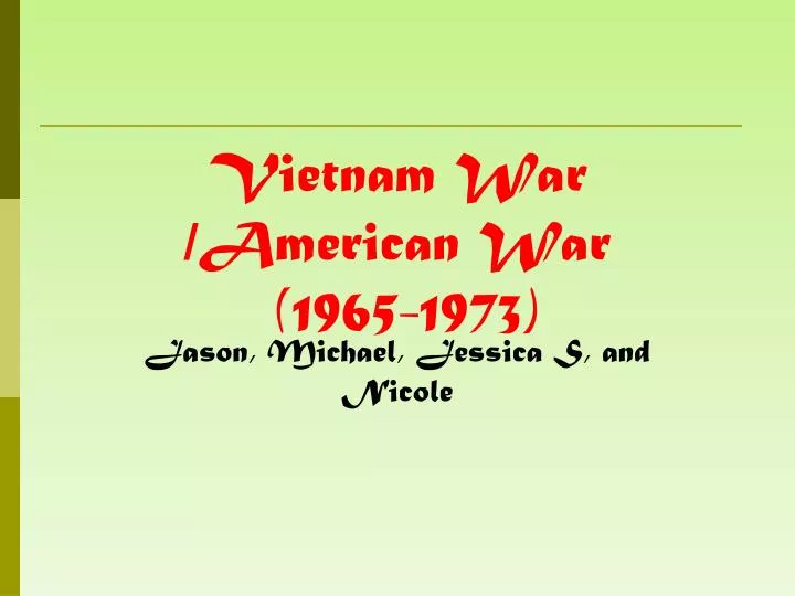 vietnam war american war 1965 1973