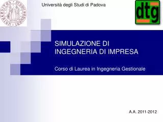 simulazione di ingegneria di impresa