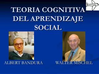 teoria cognitiva del aprendizaje social