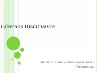 g neros discursivos