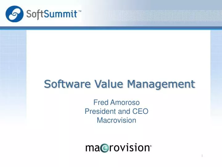 software value management