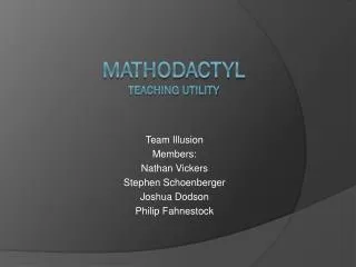 Mathodactyl Teaching Utility