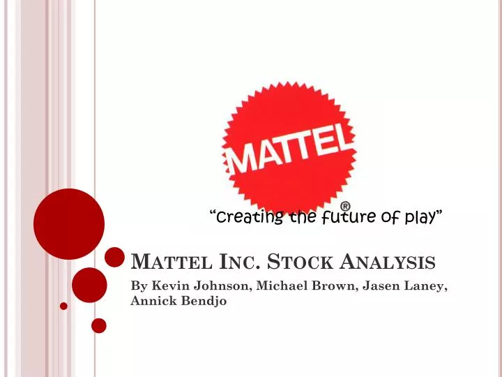 mattel inc stock analysis