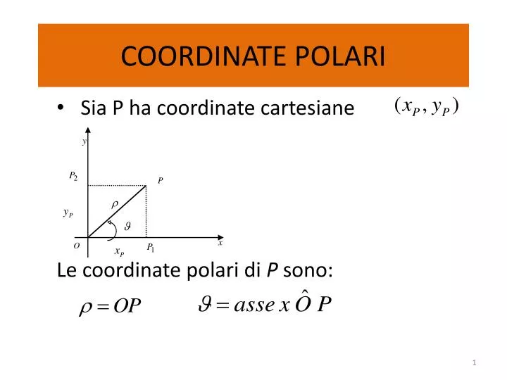 coordinate polari