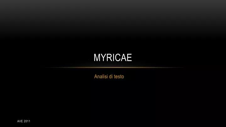 myricae