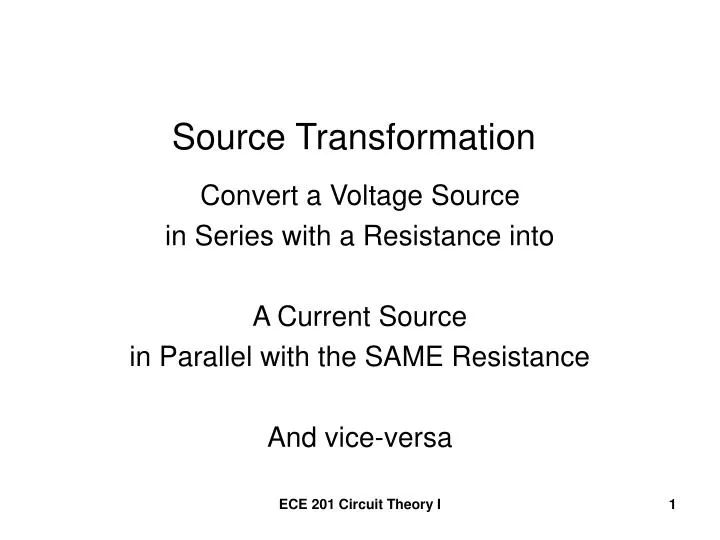 source transformation