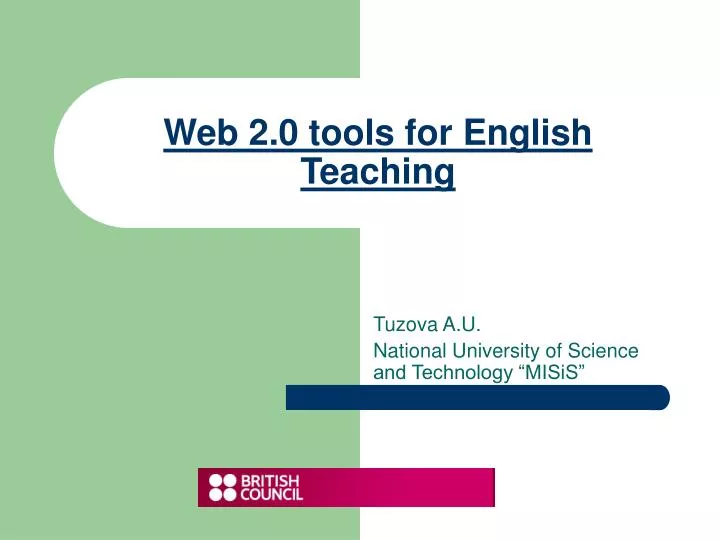 web 2 0 tools for english t eaching