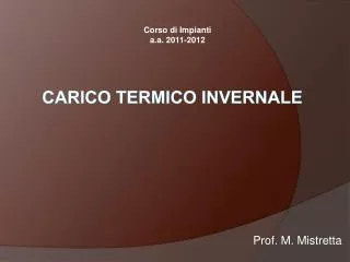 corso di impianti a a 2011 2012