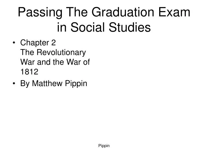 passing the graduation exam in social studies