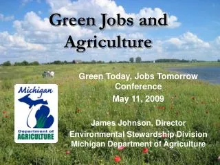 Green Jobs and Agriculture