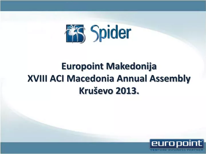 europoint makedonija xviii aci macedonia annual assembly kru evo 2013