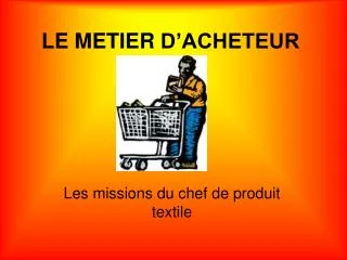 le metier d acheteur